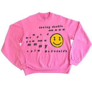 Cactus Plant Flea Market x McDonald's Seeing Double Crewneck Pink CPFM Size L